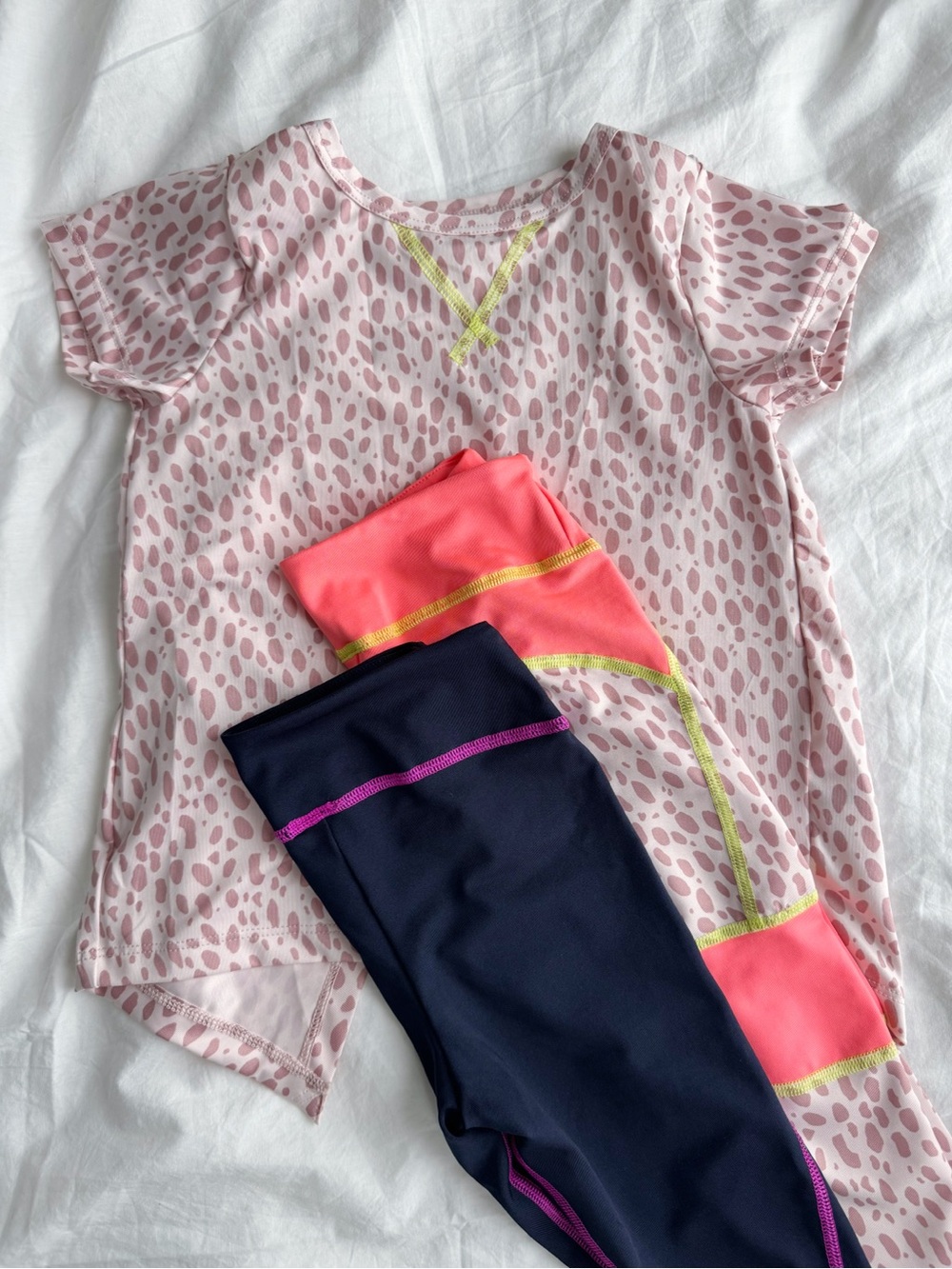 Crewcuts Girl’s Active Top and Leggings Size 4-5 (set of 3)